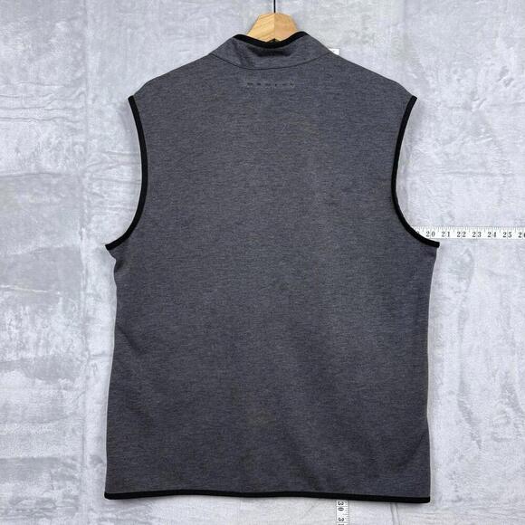 Oakley Range Vest Mens Size XL Large Stone Gray Full Zip Casual Sleeveless Vest - Picture 3 of 8